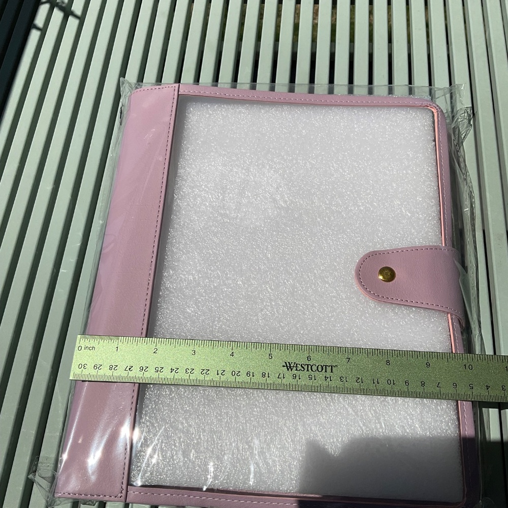 Erin Condren Light Pink Planner Folio with Gold Snap - Picture 3 of 6